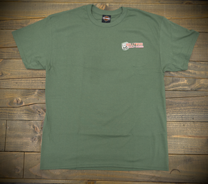 Hollywood Harley-Davidson® Leaf Green Map T-Shirt Front