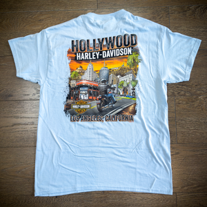 Hollywood Harley-Davidson® Light Blue Icon T-Shirt Back