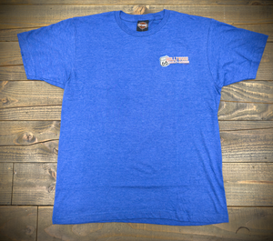 Hollywood Harley-Davidson® Light Blue Map T-Shirt Front