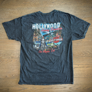 Hollywood Harley-Davidson® Machine Washed Black Hollywood BLVD T-Shirt Back