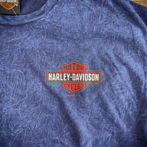 Hollywood Harley-Davidson® Machine Washed Navy Hollywood BLVD T-Shirt Front Design