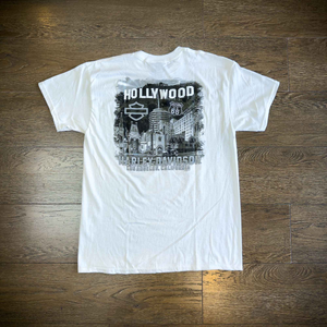 Hollywood Harley-Davidson® Monochromatic Bar & Shield T-Shirt Back