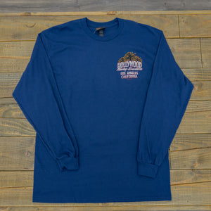 Hollywood Harley-Davidson Navy Graffiti Long Sleeve T-Shirt Front