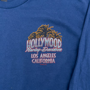 Hollywood Harley-Davidson Navy Graffiti Long Sleeve T-Shirt Front Design
