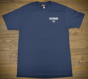 Hollywood Harley-Davidson Navy Monochromatic T-Shirt Front