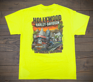 Hollywood Harley-Davidson® Neon Shiner T-Shirt Back