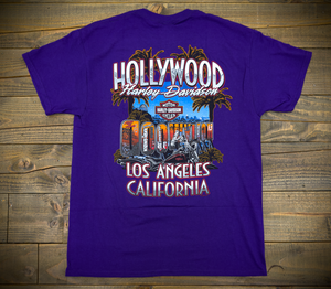 Hollywood Harley-Davidson® Purple Graffiti T-Shirt Back