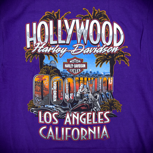 Hollywood Harley-Davidson® Purple Graffiti T-Shirt Back Design