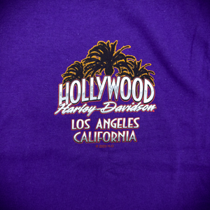 Hollywood Harley-Davidson® Purple Graffiti T-Shirt Front Design