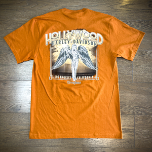 Hollywood Harley-Davidson® Texas Orange City Of Angels T-Shirt Back