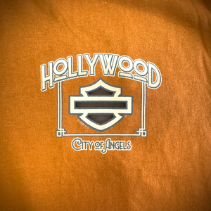 Hollywood Harley-Davidson® Texas Orange City Of Angels T-Shirt Front Design