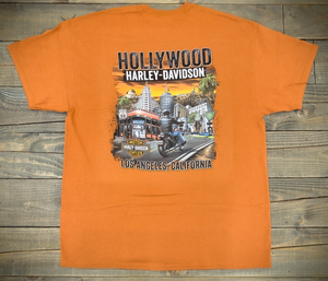 Hollywood Harley-Davidson® Texas Orange Icon T-Shirt Back