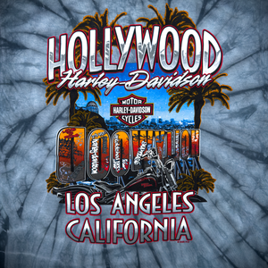 Hollywood Harley-Davidson® Tie Dye Graffiti T-Shirt Back Design