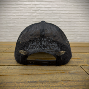 Hollywood Harley-Davidson® Willie G Tonal Camo Trucker Hat Back