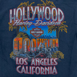 Hollywood Harley Black Graffiti Long Sleeve Back Design