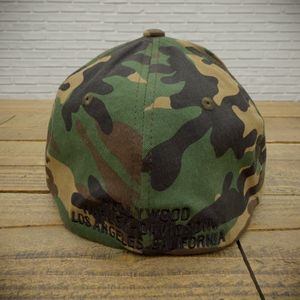 Hollywood Harley Harley-Davidson Bar & Shield Outline Camo Fitted Hat Back Side