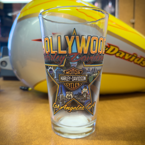 Hollywood Walk of Fame Star Pint Glass Front