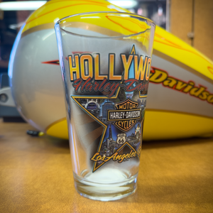 Hollywood Walk of Fame Star Pint Glass Left Side