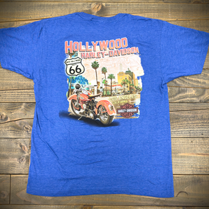 IMG_3536Hollywood Harley-Davidson® Light Blue Map T-Shirt Back