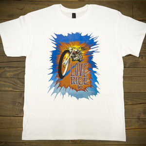 The Love Ride®10 White T-Shirt Front