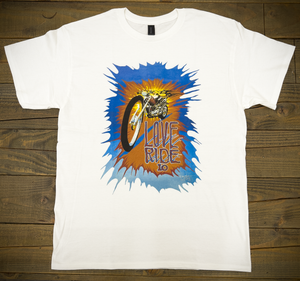 The Love Ride®10 White T-Shirt Front