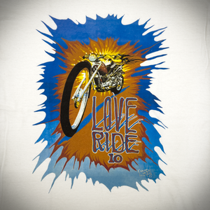 The Love Ride®10 White T-Shirt Front Design